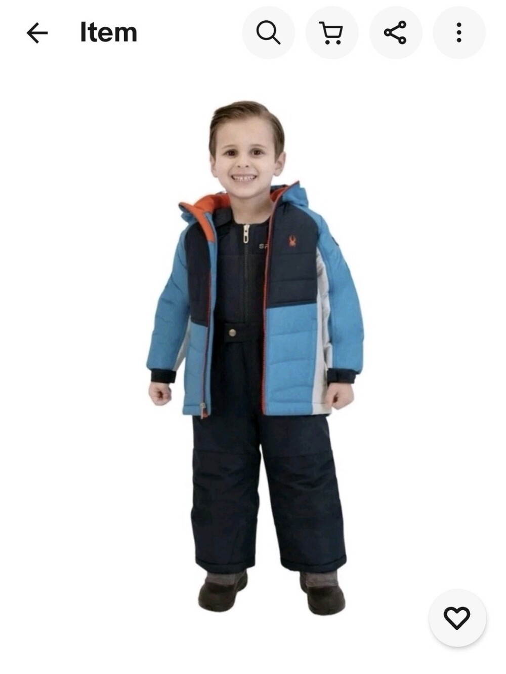 New Spyder 2 PCS, Snowsuit Jacket With Matching Bib Pants